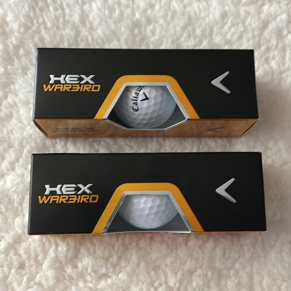2 Boxes of Callaway Hex Warbird Golf Balls 3 Pack NEW - Picture 2 of 7